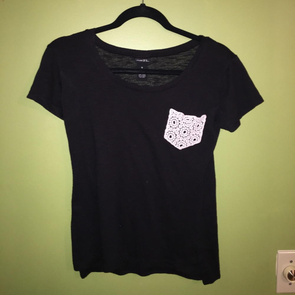 small black tee